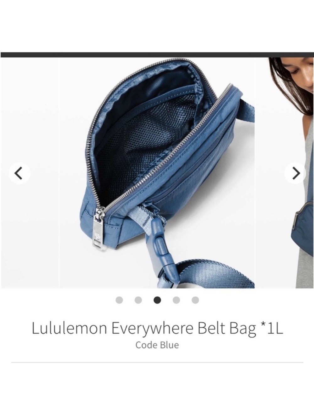 OG Lululemon Everywhere Belt Bag 1L Code Blue - Picture 4 of 13
